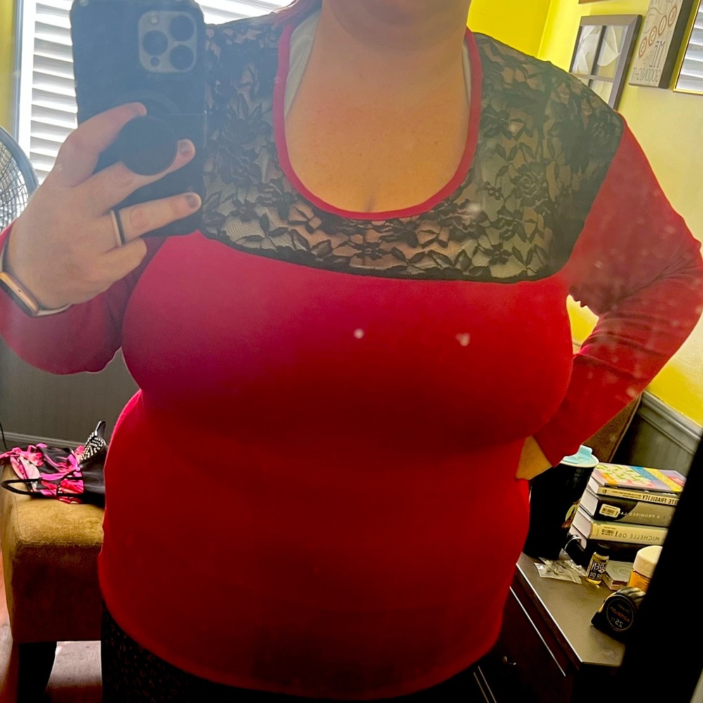 Torrid | Womens | Sweater with Lace Top